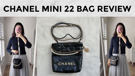 chanel mini 22 light blue